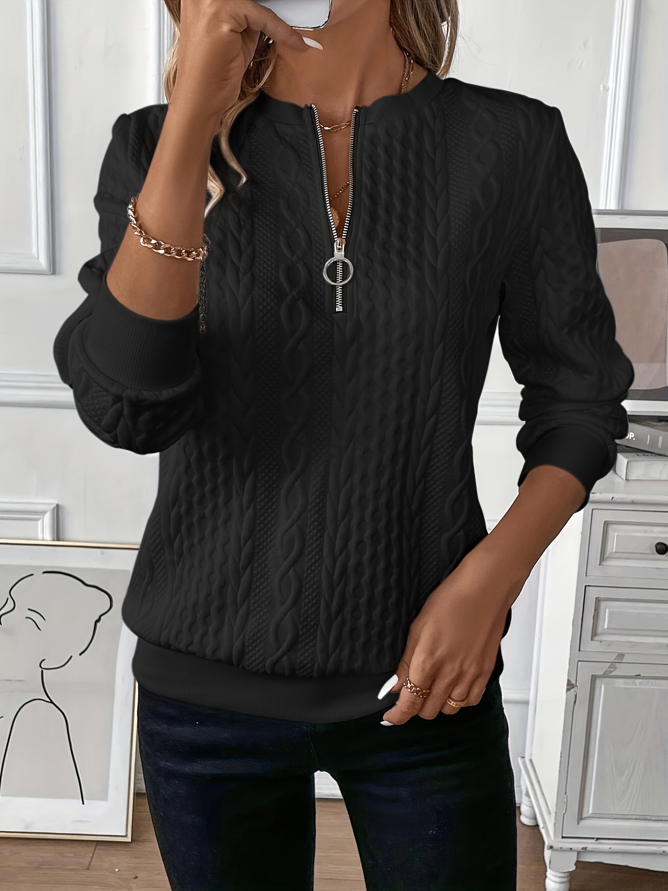 Bella Lux™ - Elegant Zip Sweater (1+1 FREE)