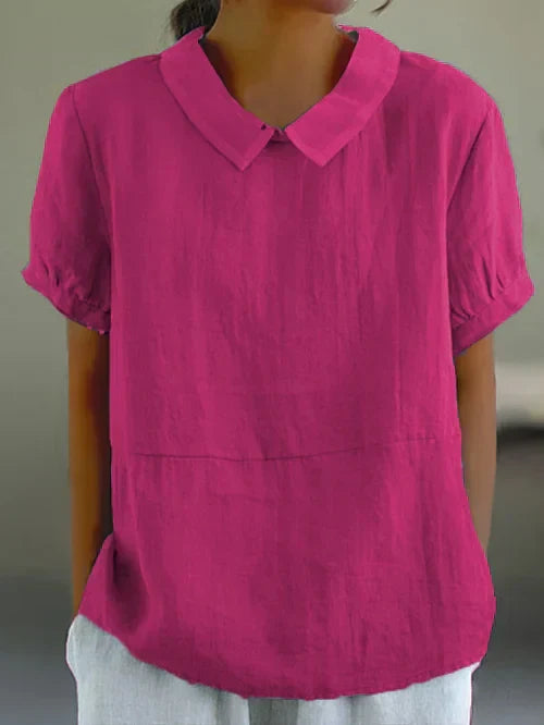 Bella Lux™ l Elegant Cotton Blouse