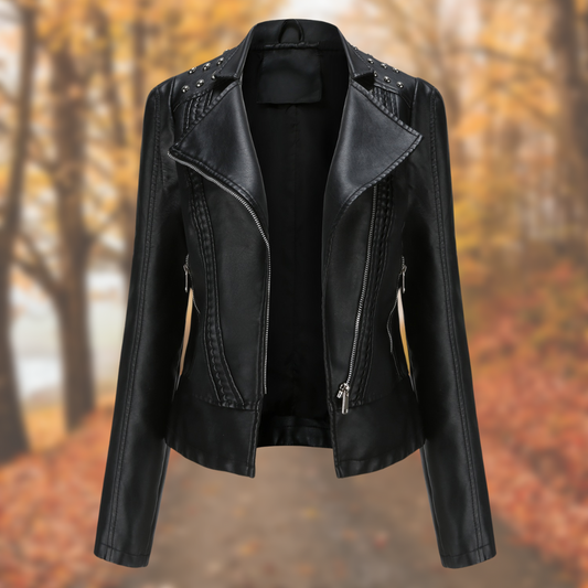 Bella Lux™ l Elegant Leather Jacket