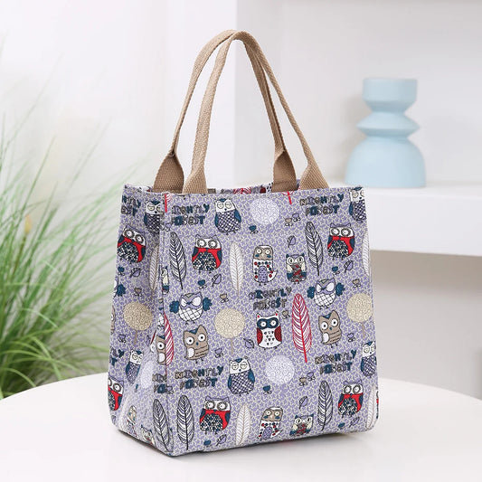 Agnes™ l Elegant Cartoon Print Lunch Bag