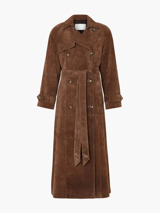 Bella Lux™ l Suede Long Coat