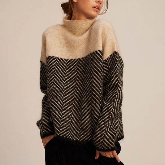 Bella Lux™ l Colourful Turtleneck Sweater