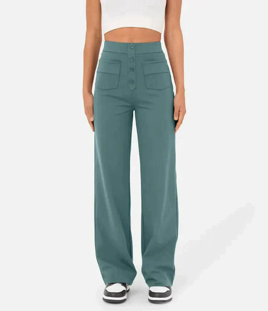 Jeslin™ l High Waisted Elastic Trousers