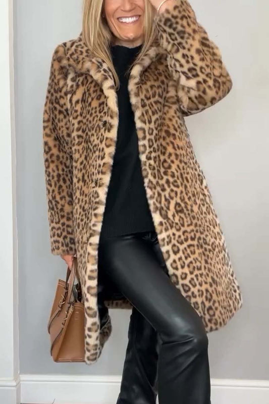 Bella Lux™ l Leopard Print Coat